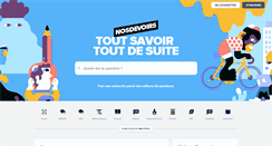 Desktop Screenshot of nosdevoirs.fr