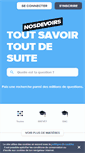 Mobile Screenshot of nosdevoirs.fr