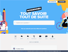 Tablet Screenshot of nosdevoirs.fr
